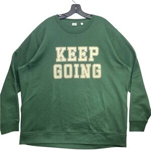 Stanley Stella Sweater Womens 3XL Spell Out AOP Pullover Crew Neck Streetwear